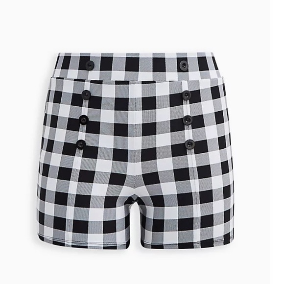 TORRID NWT RETRO GINGHAM SWIM TO & ULTRA HIGH WAIST SWIM SHORT - Picture 8 of 10
